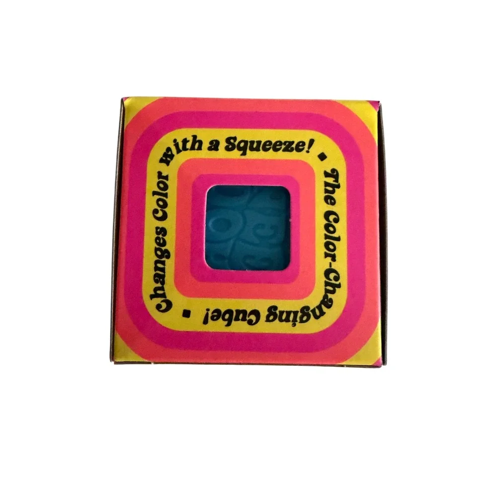 NeeDoh Blue Color Change Cube Squishy Stress Toy New Schylling